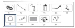 Pièces Détachées Couverture pour fenêtre transparente de Paddle SUP gonflable Breeze Panorama Hydro-Force™ Bestway® Bestway 3