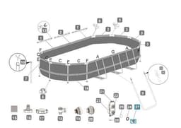 Pièces détachées Spas gonflables Buse à jet d'eau pour Lay-Z Spa® HydroJet Pro™ et ComfortJet Bestway® Bestway 7