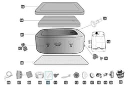 Pièces détachées Spas gonflables Bouchon extérieur pour Lay-Z-Spa™Hydrojet Bestway® jusqu'à 2020 Bestway 3
