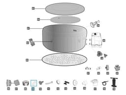 Pièces détachées Spas gonflables Bouchon extérieur pour Lay-Z-Spa™Hydrojet Bestway® jusqu'à 2020 Bestway 4