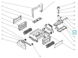 Pièces Détachées Bouchon moteur pour robot CLEAN O² 18265 Bestway 2