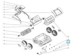 Pièces Détachées Roulette avant pour robot RUBY 16908 Bestway 2