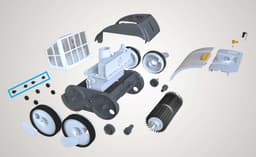 Pièces Détachées Roulette avant pour robot RUBY 16908 Bestway 3
