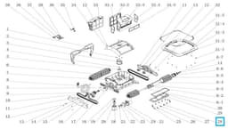 Pièces Détachées Ecrou pour robot RAPTOR 58481 Bestway 3