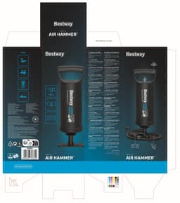 Pompe de gonflage Pompe de gonflage manuelle Air Hammer 1850 Bestway 4