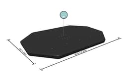 Accessoires Piscine Bâche 4 saisons ovale 305x184cm pour piscine Power Steel 305x200cm Bestway 5
