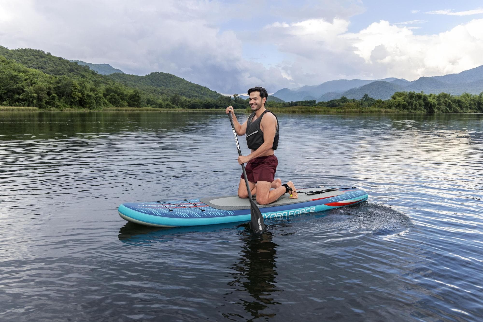 Bateaux, paddle et kayak Paddle gonflable Oceana CompactAir avec pompe intégrée 305 cm Bestway 1