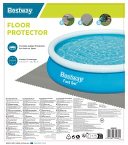 Accessoires Piscine Tapis de sol pour piscine 9 pièces de 50 x 50 cm gris Bestway 5