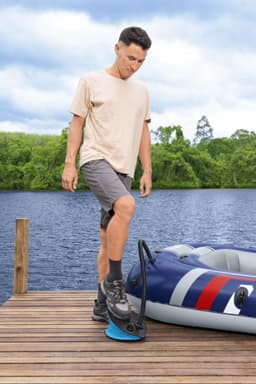 Pompe de gonflage Pompe à pied 1,4L/cycle, 3 embouts, idéale matelas et bouées gonflables Bestway 9