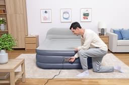 Matelas gonflables Lit gonflable 2 places 226 x 152 x 84 cm tête de lit et pompe intégrée Bestway 6