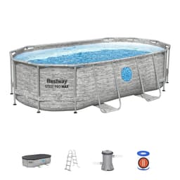 Piscine hors sol Piscine hors sol ovale 427x250x100cm Steel Pro Max Splashview Bestway 1