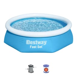 Piscine hors sol Piscine autoportante ronde Fast Set 244 x 61 cm avec filtration Bestway 1