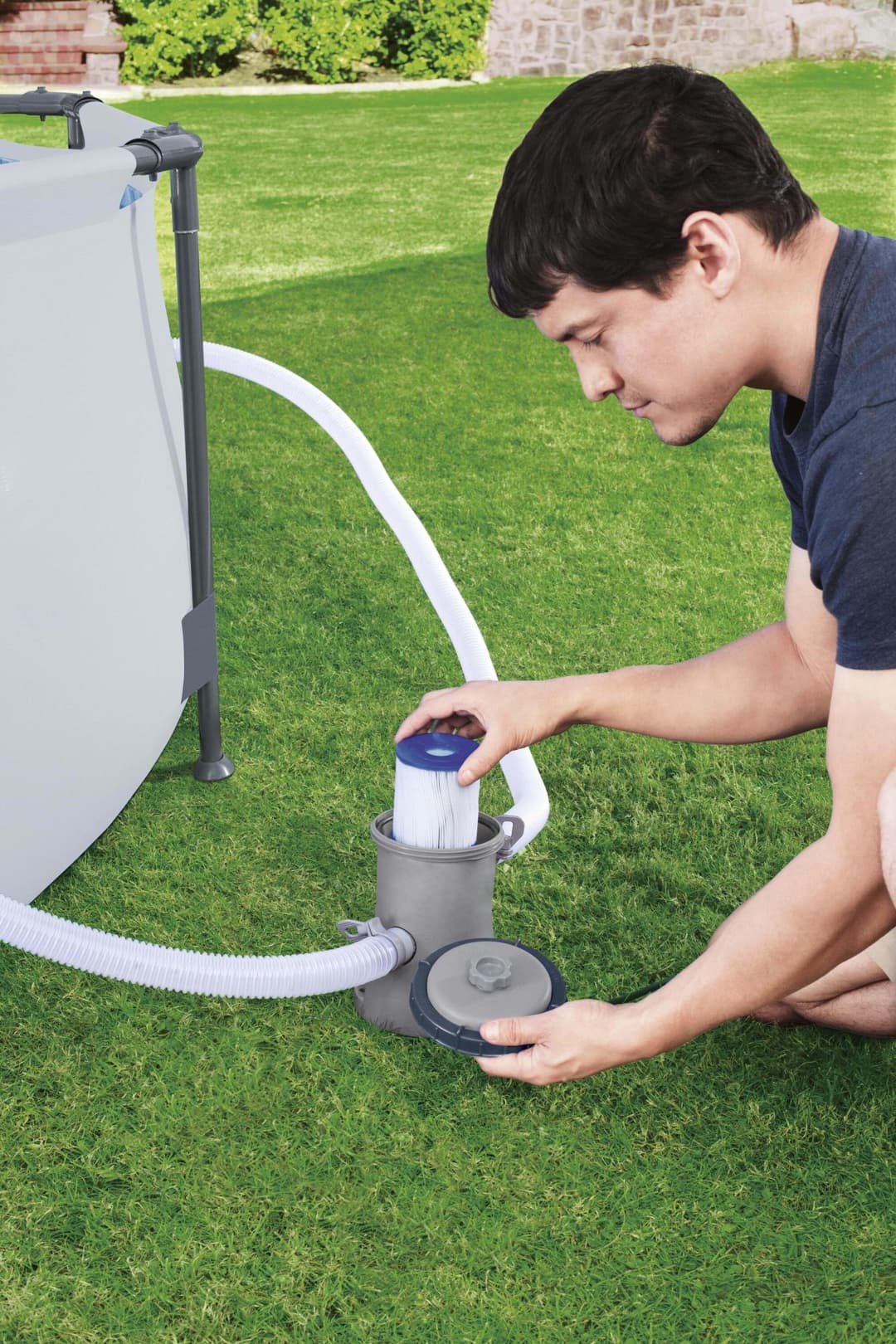 Accessoires Piscine Filtre à cartouche 1,249 m3/h 16 W Cartouche Type I Bestway 2