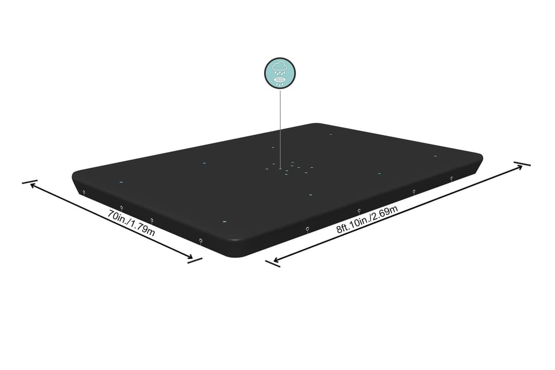 Accessoires Piscine Bâche 4 saisons rectangle 269x179cm pour piscine Power Steel 282x196cm Bestway 2