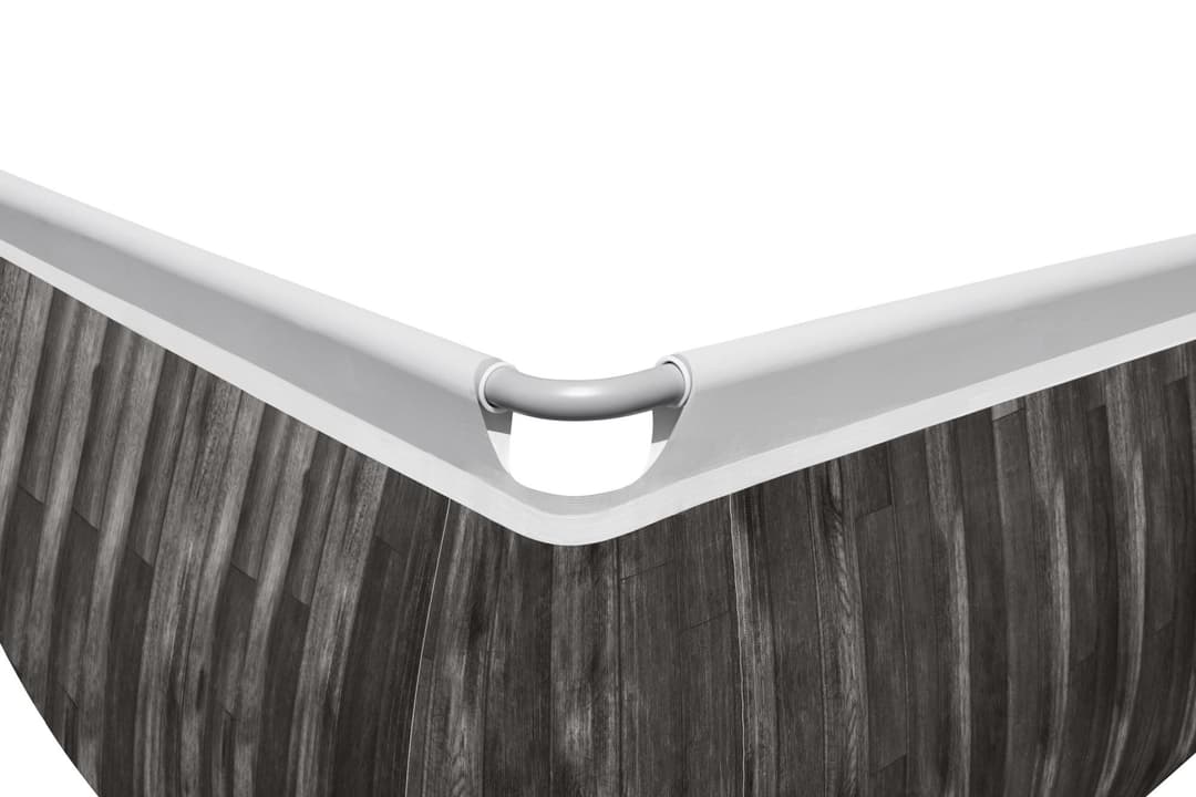 Piscine hors sol Piscine hors sol rectangle Power Steel™ 404 x 201 x 100 cm effet bois avec filtre à sable, échelle Bestway 3