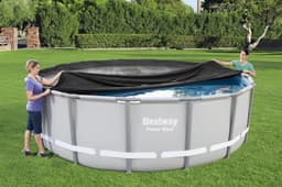 Accessoires Piscine Bâche 4 saisons ronde 493 cm pour piscine hors sol  Ø 460cm ou 488cm Bestway 8
