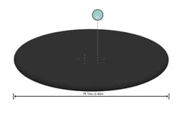 Accessoires Piscine Bâche 4 saisons ronde 240cm pour piscine hors sol Fast Set Ø 244 cm Bestway 3