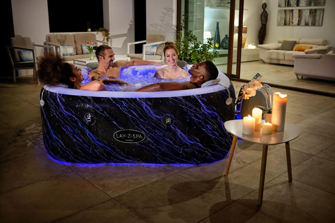 Spa Gonflable Spa gonflable carré Lay-Z-Spa Hawaii Smart Luxe Airjet 4 - 6 places Bestway 5