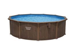 Piscine hors sol Piscine acier hors sol ronde Hydrium 490 x 130 cm effet bois Bestway 4