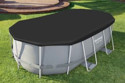 Accessoires Piscine Bâche 4 saisons ovale 418x230cm pour piscine Power Steel  427x250cm Bestway 5