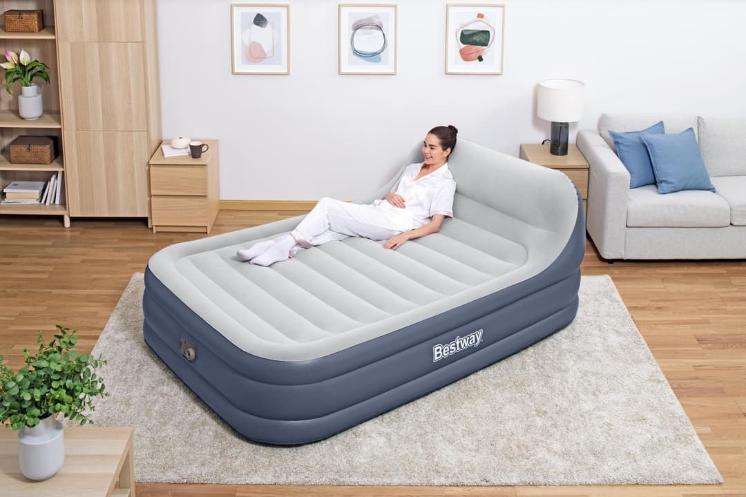Matelas gonflables Lit gonflable 2 places 226 x 152 x 84 cm tête de lit et pompe intégrée Bestway 3