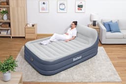Matelas gonflables Lit gonflable 2 places 226 x 152 x 84 cm tête de lit et pompe intégrée Bestway 3