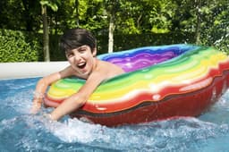 Piscine hors sol Piscine autoportante Fast Set ronde 457x107cm rotin gris - accessoires Bestway 4