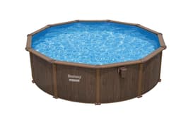 Piscine hors sol Piscine acier hors sol ronde Hydrium 490 x 130 cm effet bois Bestway 5