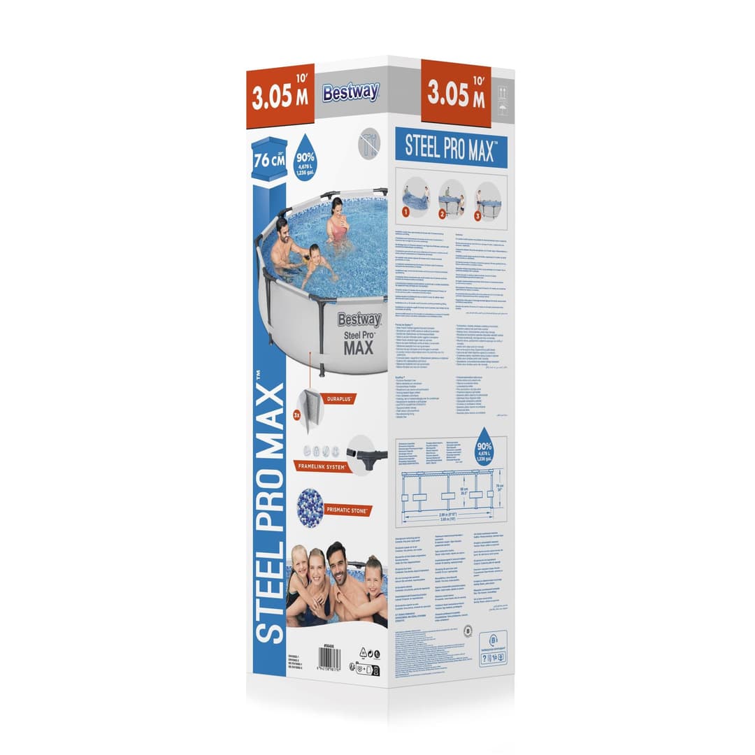 Piscine hors sol Piscine hors sol ronde Steel Pro Max 305 x 76 cm Bestway 3