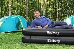 Camping et tente Matelas gonflable 2 places 188 x 99 x 25 cm lits jumeaux 3 en 1 Bestway 6