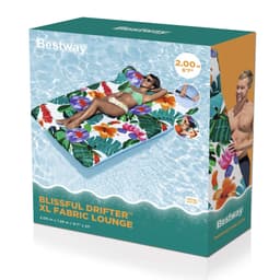 Jeux d'extérieur et trampoline Matelas de piscine gonflable avec revêtement tissu décor floral Bestway 8