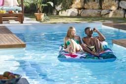 Jeux d'extérieur et trampoline Matelas de piscine gonflable avec revêtement tissu décor floral Bestway 3
