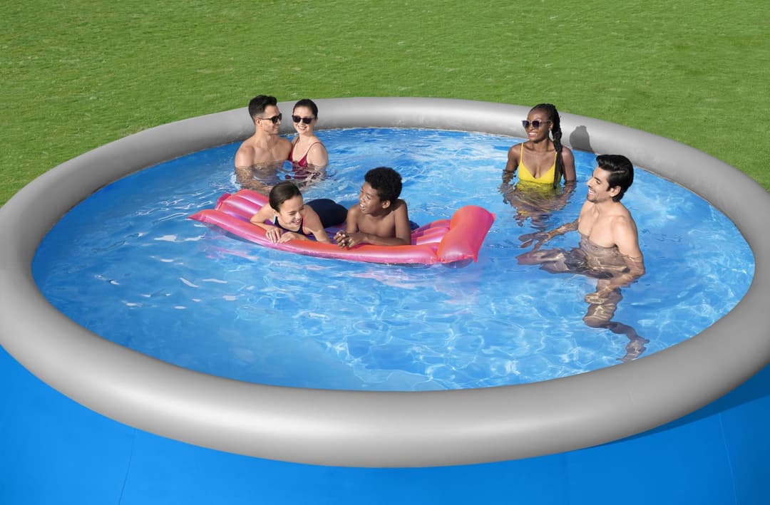 Piscine hors sol Piscine autoportante Fast Set ronde 457 x 122 cm avec accessoires Bestway 4