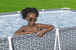 Piscine hors sol Piscine hors sol rectangle Steel Pro 366 x 201 x 66 cm décor graphique Bestway 6