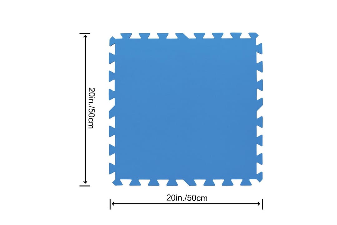 Accessoires Piscine Lot de 9 tapis de protection 50 x 50 cm - bleu Bestway 2