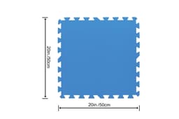 Accessoires Piscine Lot de 9 tapis de protection 50 x 50 cm - bleu Bestway 2