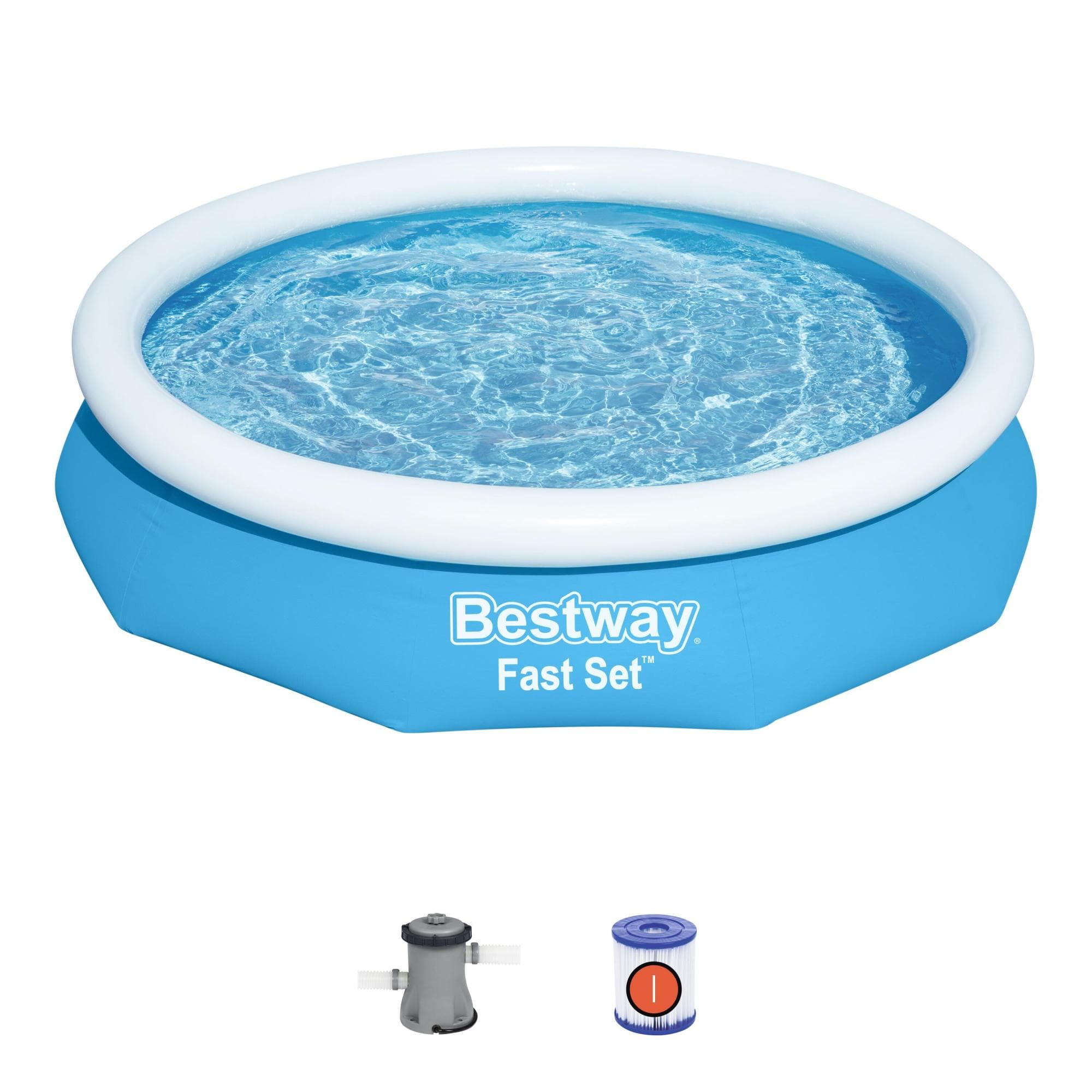Piscine hors sol Piscine autoportante ronde Fast Set 305 x 66 cm avec filtration Bestway 1
