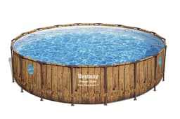 Piscine hors sol Piscine hors sol ronde Power Steel™ Swim Vista motif bois 549 x 122 cm Bestway 1