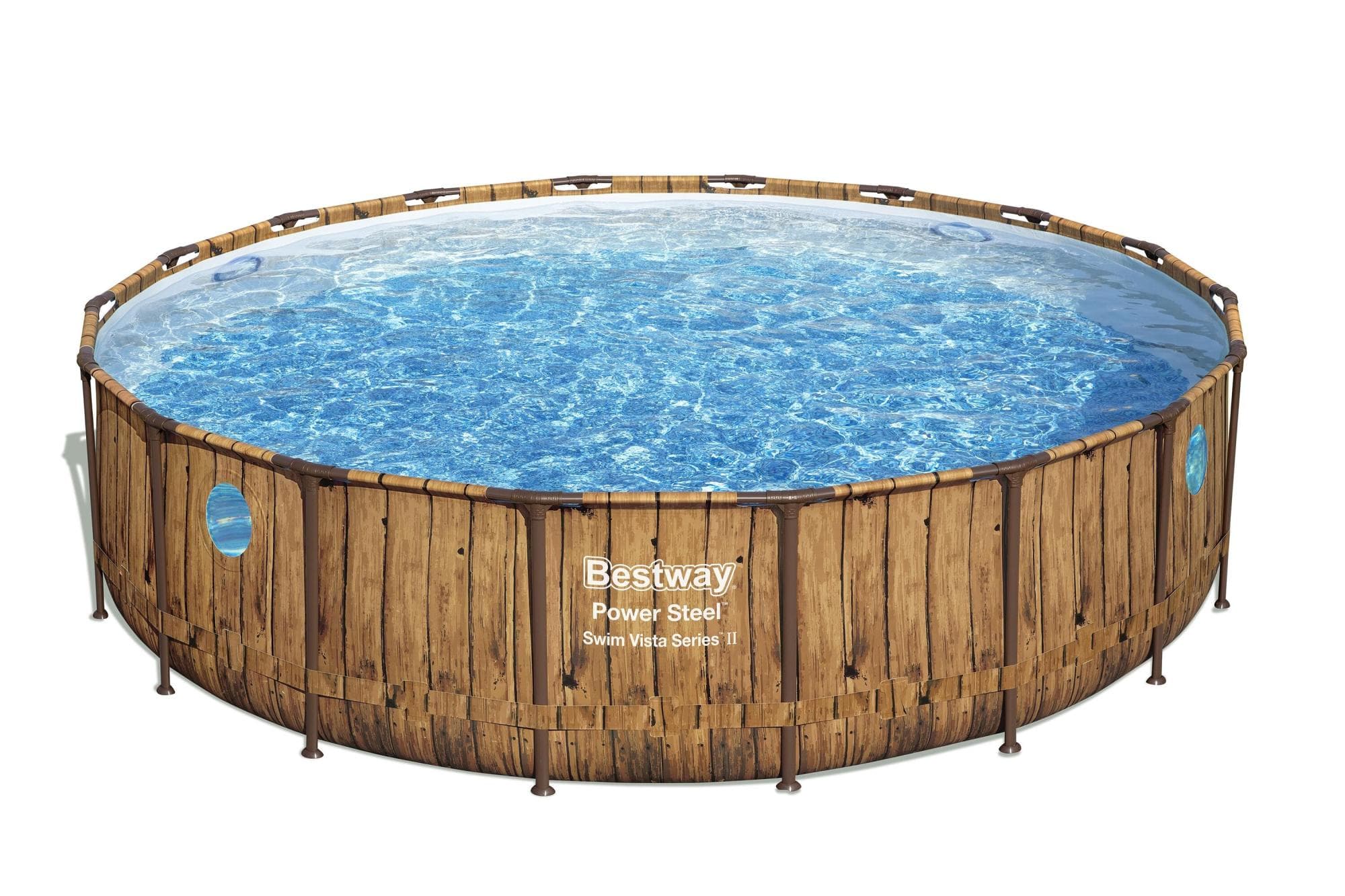 Piscine hors sol Piscine hors sol ronde Power Steel™ Swim Vista motif bois 549 x 122 cm Bestway 1