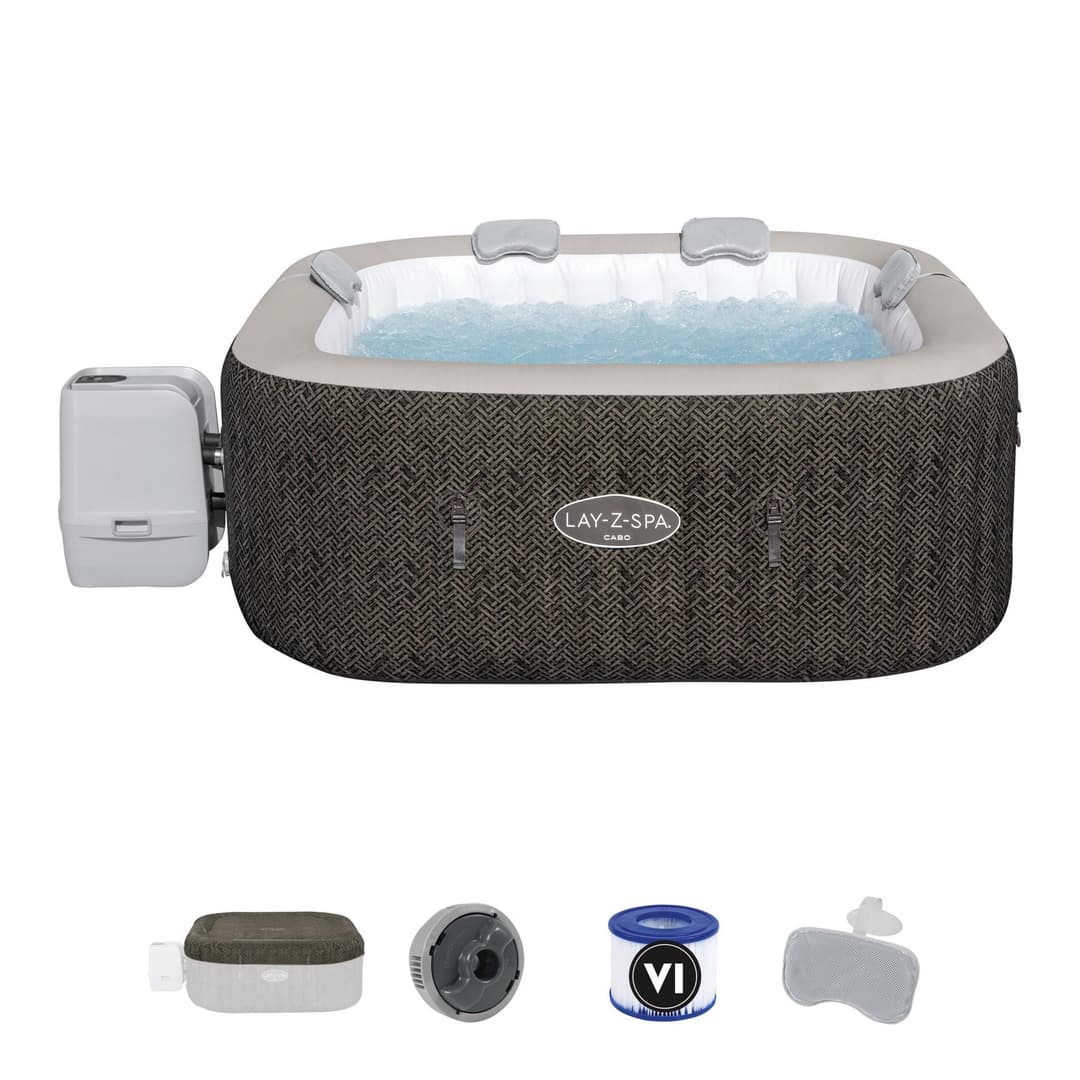 Spa Spa gonflable carré Lay-Z-Spa Cabo Hydrojet 4-6 places Wifi Bestway 3