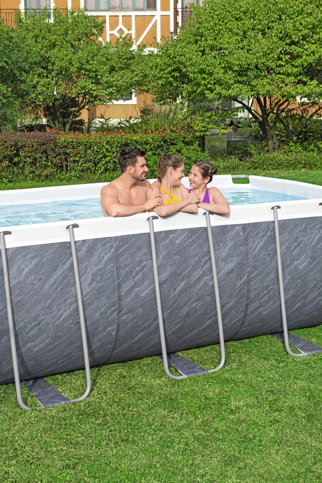 Piscine hors sol Piscine hors-sol sans accessoire Power Steel rectangle 412x201x122cm Bestway 2