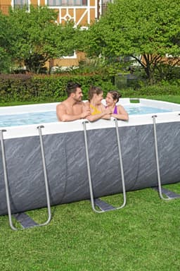 Piscine hors sol Piscine hors-sol sans accessoire Power Steel rectangle 412x201x122cm Bestway 2
