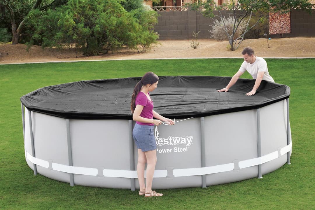 Accessoires Piscine Bâche 4 saisons ronde pour piscine hors sol diamètre 427cm Bestway 2