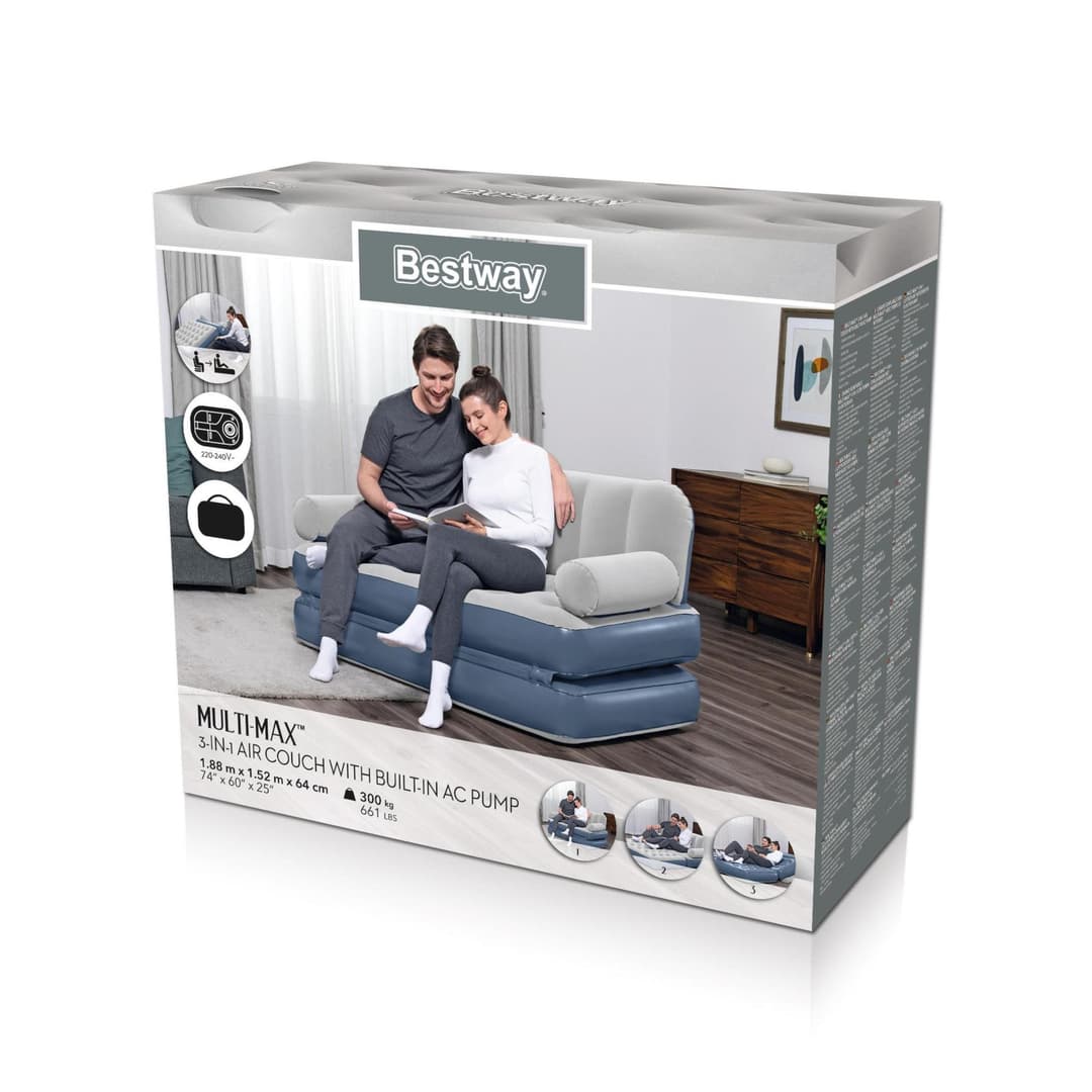 Matelas et mobilier gonflable Canapé gonflable convertible 188x152x64 cm pompe électrique intégrée  Bestway 5