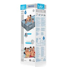 Piscine hors sol Piscine hors sol rectangle Steel Pro 366 x 201 x 66 cm décor graphique Bestway 9