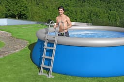 Piscine hors sol Piscine autoportante Fast Set ronde 457 x 122 cm avec accessoires Bestway 3