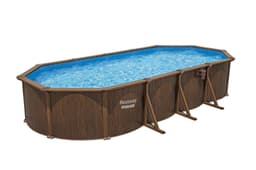 Piscine hors sol Piscine acier hors sol ovale Hydrium 730 x 360 x 130 cm effet bois Bestway 3