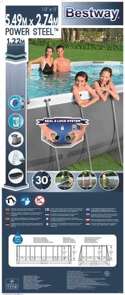 Piscine hors sol Piscine hors sol ovale Power Steel 549 x 274 x 122cm avec accessoires Bestway 7