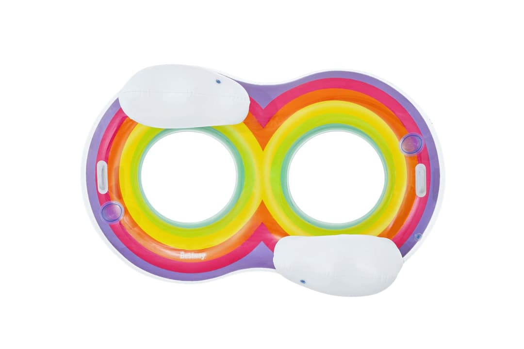 Jeux d'extérieur et trampoline Bouée double 2 personnes 186 x 116 cm Rainbow Dreams™ Bestway 4