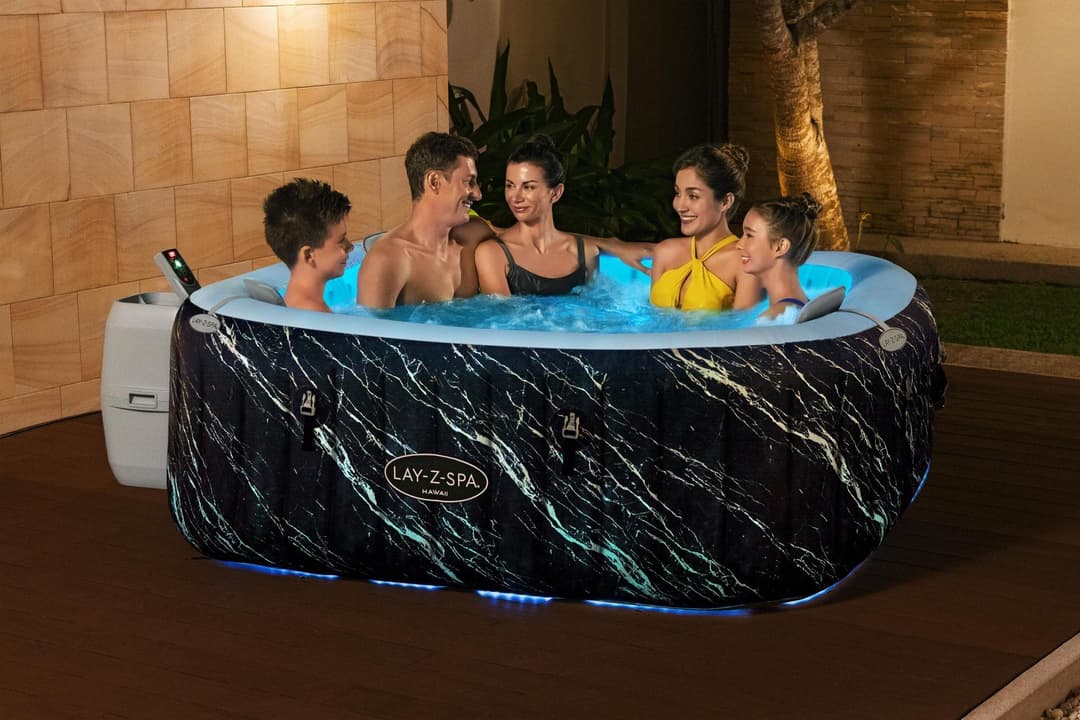 Spa Gonflable Spa gonflable carré Lay-Z-Spa Hawaii Smart Luxe Airjet 4 - 6 places Bestway 4